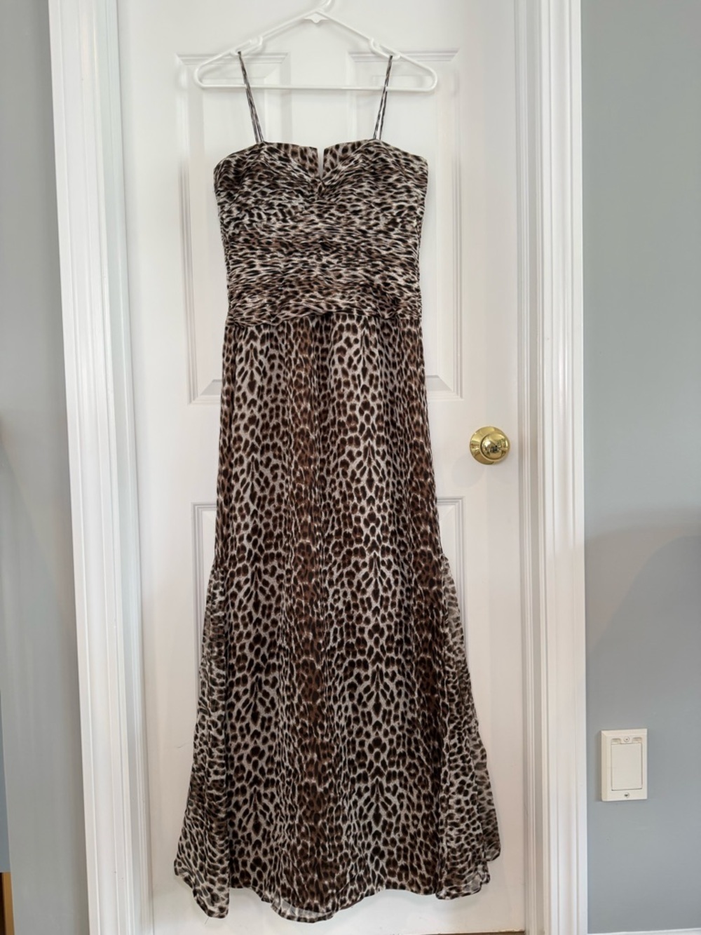 JS Collections Silk Animal Print Midi Dress Size 6